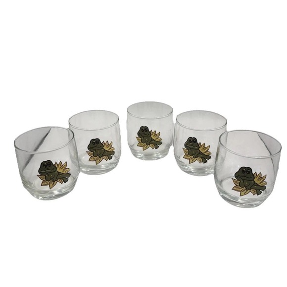 Sears Other - Sears Rare Vintage Set Of 5 Neil The Frog 70's Retro Juice Glass